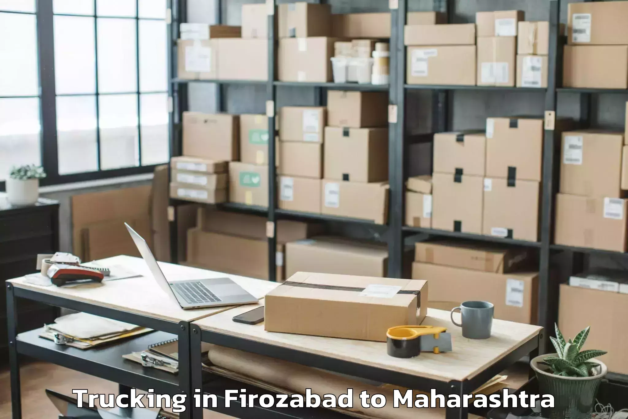 Book Firozabad to Manchar Trucking